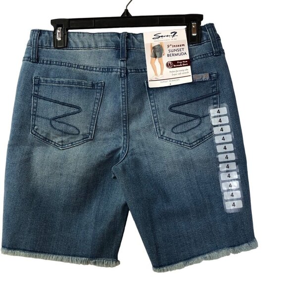 SEVEN7 SUNSET BERMUDA FREY HEMSHORTS SIZE 4 NWT - Picture 5 of 6